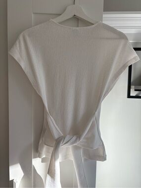 & Other Stories White Tie-Back Top